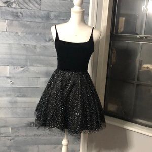 B.Darlin Homecoming/ Winter Formal black sparkly dress. Size 3/4.